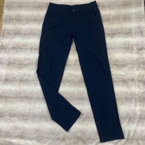 Lululemon Commission Pant Slim Mens 32 Navy ABC Tech Chino Stretch Warpstreme